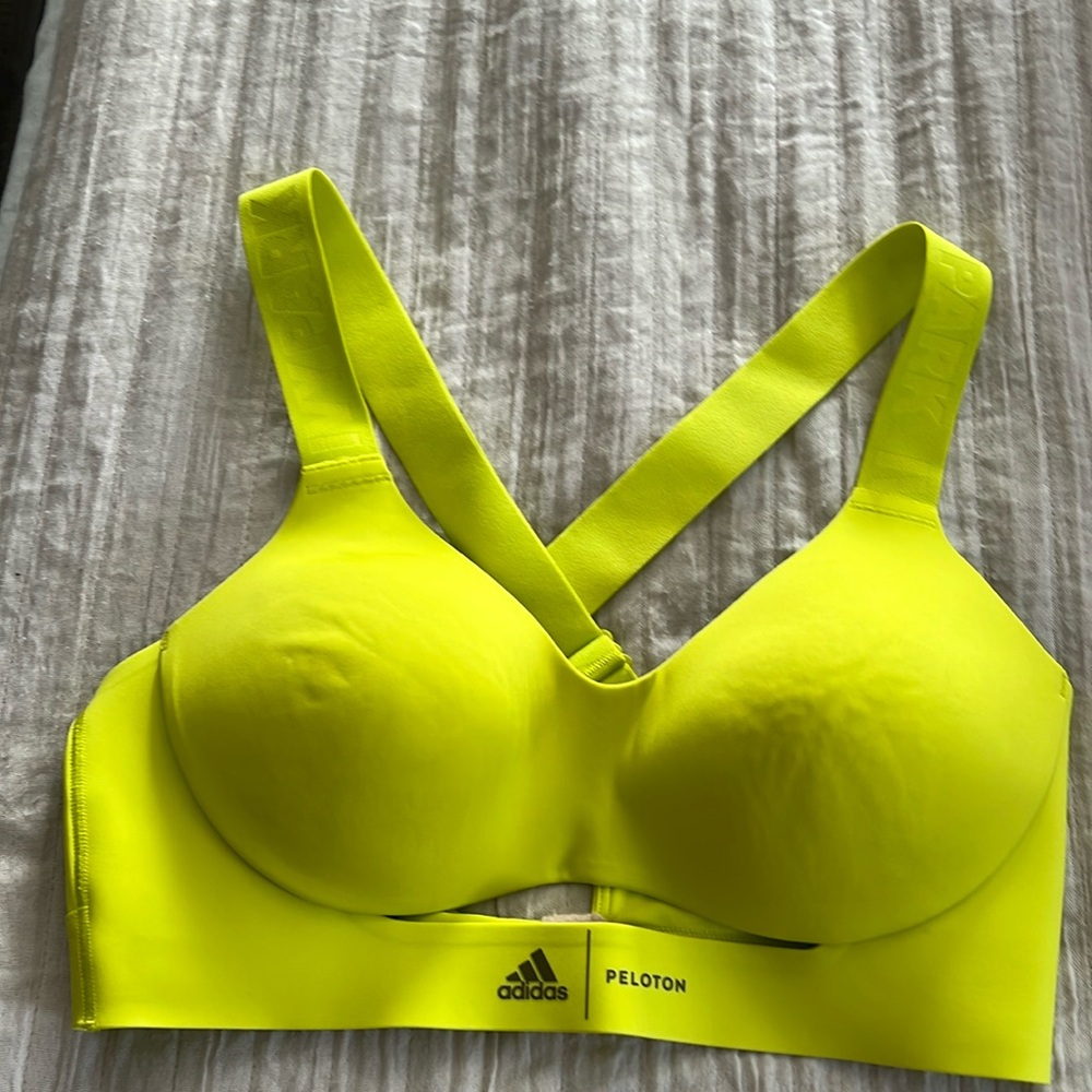 Ivy Park x Peloton x Adidas lime green Sports Bra size S